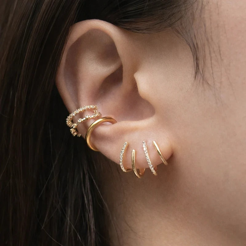 Sofia Moda | Σκουλαρίκια Ear Cuff Σπείρα (Πάρε 2 στην τιμή του 1)